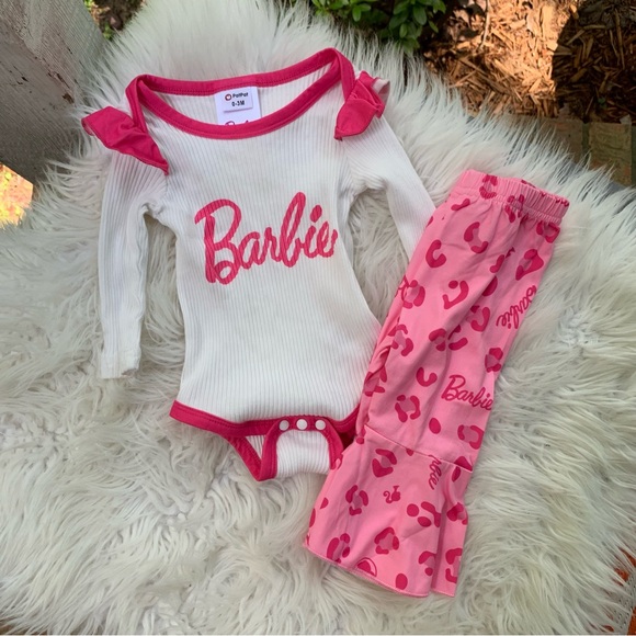 PatPat Barbie 2 Piece Set 0-3M - Picture 2 of 6